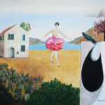 quadro_surrealista-circo-acrobata-ballerina-pittura_naive-emigrazione-sicilia-fichi_d'india-origini-trasferimento