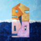 Painting-antipodes,opposites, architecture,flying-house-deconstructivism