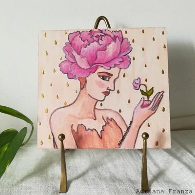 Pink-peony-mini-painting