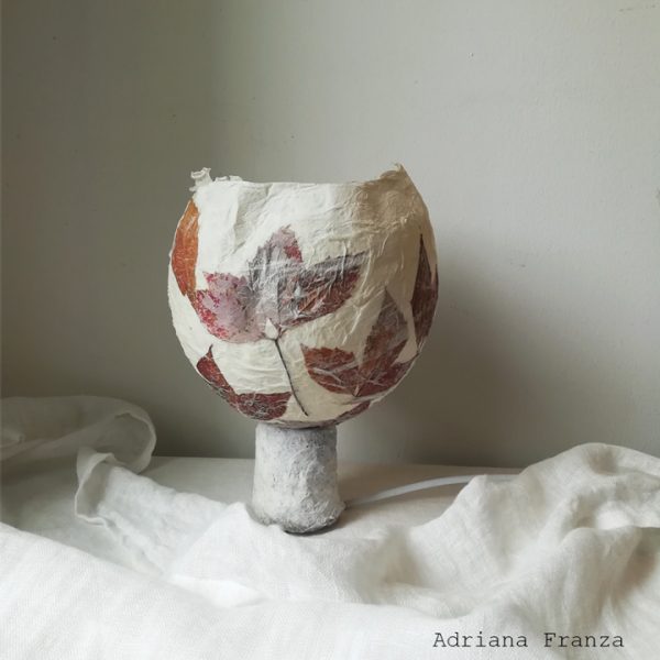 lampada-cartapesta-autunno-foglie