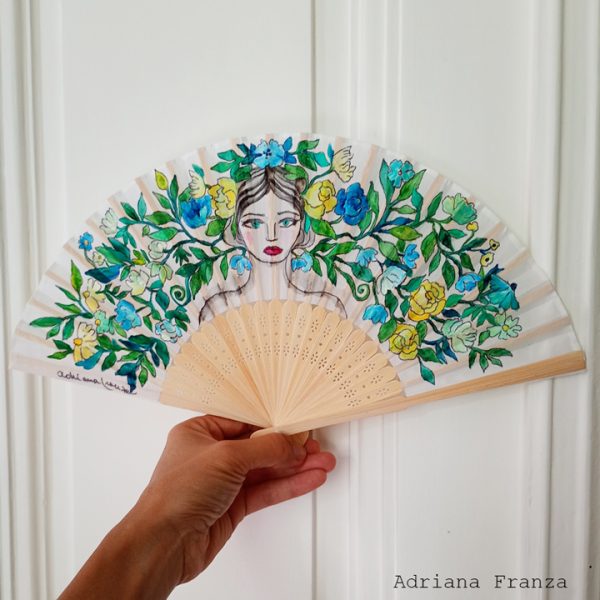 hand-painted-fan-flowers